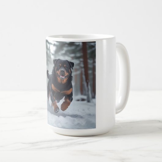 Rottweiler Elegant Coffee Mok (Voorkant rechts)