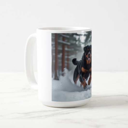Rottweiler Elegant Coffee Mok (Voorkant links)