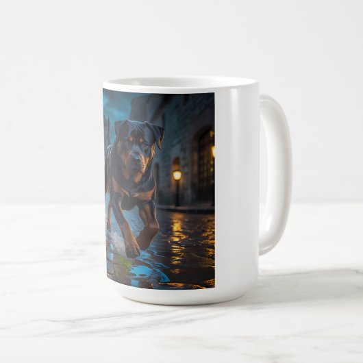 Rottweiler Elegant Coffee Mok (Voorkant rechts)
