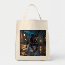 Rottweiler Elegant Grocery Canvas tas