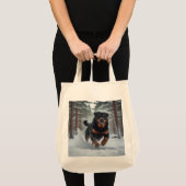 Rottweiler Elegant Grocery Tote Bag (Voorkant (product))