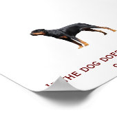 Rottweiler en 9 mm poster (Hoek)