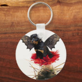 Rottweiler Fairy Dog Sleutelhanger (Voorkant)