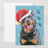 Rottweiler Feestdagenkaart (Voorkant / Achterkant)