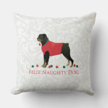 Rottweiler Feliz Naughty Dog-kerstontwerp