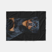 Rottweiler  fleece deken (Voorkant (Horizontaal))