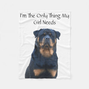 Rottweiler Fleece Deken