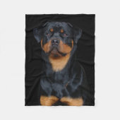 Rottweiler   fleece deken (Voorkant)