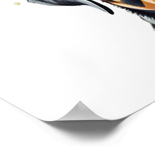 Rottweiler Flower Crown Poster (Hoek)