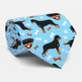Rottweiler Fun Rotties Afdrukpagina Stropdas (Opgerold)