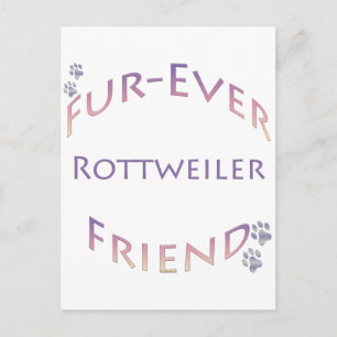 Rottweiler Furever Vriend Briefkaart