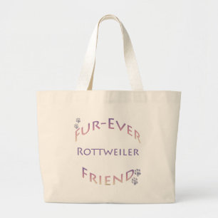 Rottweiler Furever Vriend Grote Tote Bag