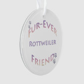 Rottweiler Furever Vriend Ornament (voorkant)