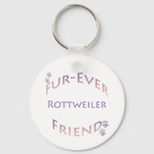 Rottweiler Furever Vriend Sleutelhanger (Achterkant)
