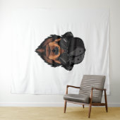 Rottweiler Gangster Wandkleed (In Situ (horizontaal))