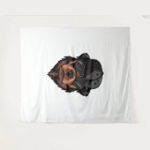Rottweiler Gangster Wandkleed (Voorkant (horizontaal))