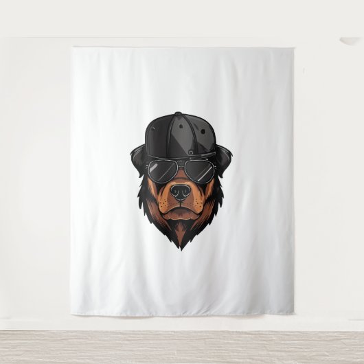 Rottweiler Gangster Wandkleed (Voorkant)