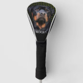 Rottweiler Geel Golfheadcover (Voorkant)