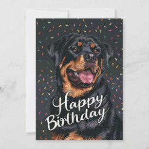 Rottweiler Gelukkige Verjaardag Feestdagenkaart
