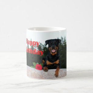 rottweiler-gelukkige verjaardag koffiemok