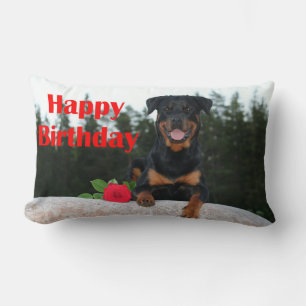 rottweiler-gelukkige verjaardag kussen