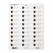 Rottweiler German Return Address Label (Full Sheet)