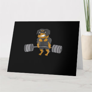 Rottweiler Gewichtheffen Bodybuilding Hond Kaart