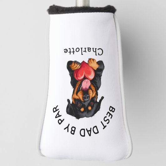 Rottweiler Gift  Golfheadcover (Draai 90)