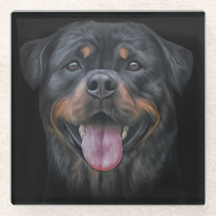 Rottweiler Glazen Onderzetter