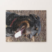 Rottweiler-glimlach Dog Puzzle Legpuzzel (Horizontaal)