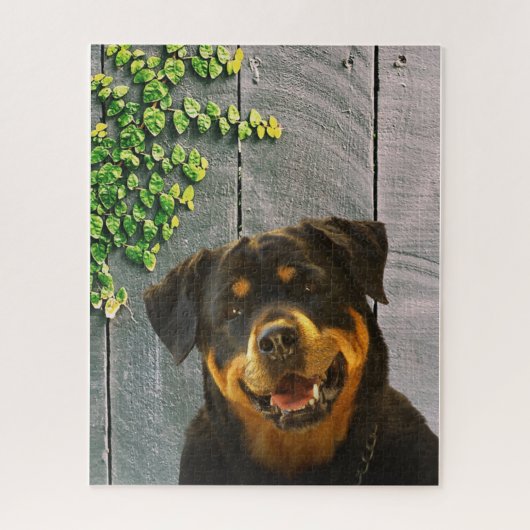 Rottweiler glimlachend Jigzaag Puzzle Legpuzzel (Verticaal)
