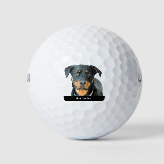 Rottweiler Golfballen (Voorkant)