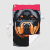 Rottweiler Golfhanddoek (Insitu)