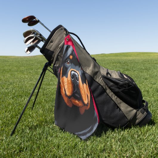 Rottweiler Golfhanddoek (Groen)