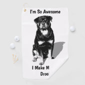 Rottweiler Golfhanddoek (Insitu)