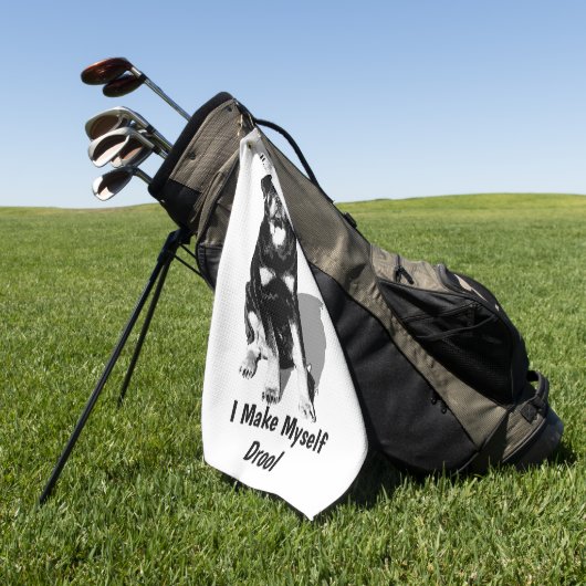 Rottweiler Golfhanddoek (Groen)