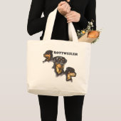 Rottweiler Grote Tote Bag (Voorkant (product))