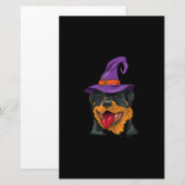 rottweiler halloween dog rottie funny gift briefpapier (Voorkant / Achterkant)