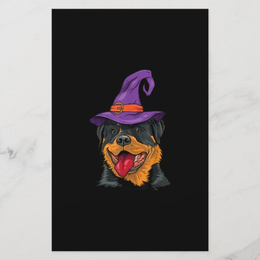rottweiler halloween dog rottie funny gift briefpapier (Voorkant)