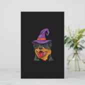 rottweiler halloween dog rottie funny gift briefpapier (Staand voorkant)