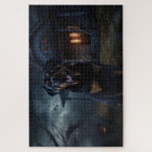 Rottweiler Halloween Engverstorend Legpuzzel (Verticaal)