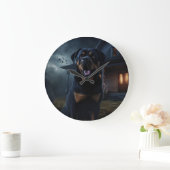 Rottweiler Halloween Engverwekkend Grote Klok (Huis)