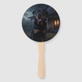 Rottweiler Halloween Engverwekkend Handwaaier (Achterkant)