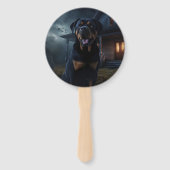 Rottweiler Halloween Engverwekkend Handwaaier (Voorkant)