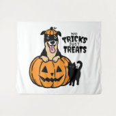 Rottweiler Halloween Geen Streken Alleen Snoep Fee Wandkleed (Voorkant (horizontaal))
