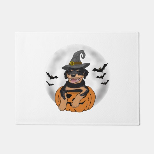 ROTTWEILER HALLOWEEN GIFTS DEURMAT (Voorkant)