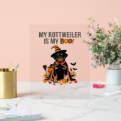 Rottweiler Halloween Kostuum Mijn Rottweiler is Mi Acryl Bord (Huwelijk)