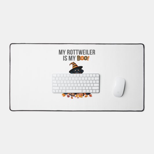 Rottweiler Halloween Kostuum Mijn Rottweiler is Mi Bureaumat (Keyboard & Muis)