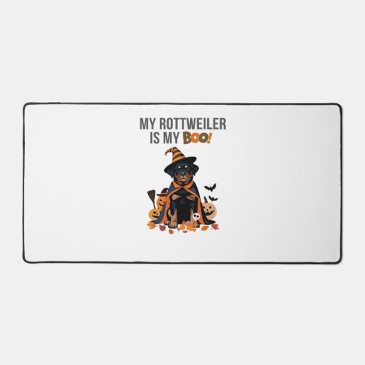 Rottweiler Halloween Kostuum Mijn Rottweiler is Mi Bureaumat (Voorkant)