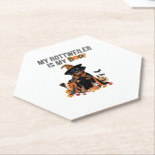 Rottweiler Halloween Kostuum Mijn Rottweiler is Mi Kartonnen Onderzetters (Schuin)